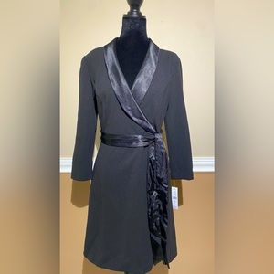 NWT Beautiful black tuxedo dress. Size 6.